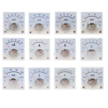 91C4 ampèremètre DC compteur de courant analogique panneau pointeur mécanique Type 1/2/3/5/10/20/30/50/100/200/300/500mA A