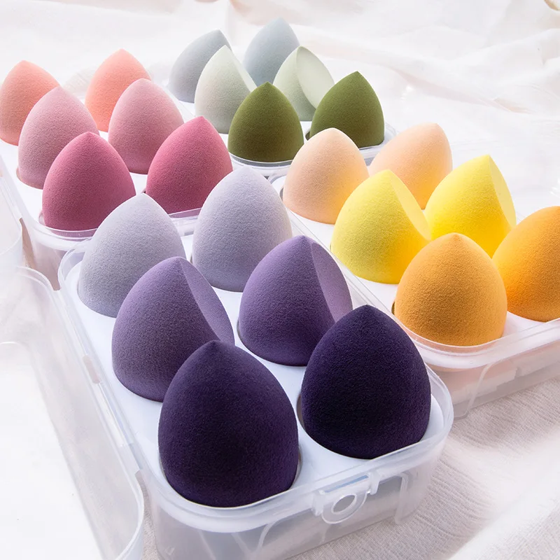 

Beauty Egg Makeup Egg Set Do Not Eat Powder Ultra-soft Sponge Egg Dry and Wet Two-use Powder Pounce Belt Collection Box