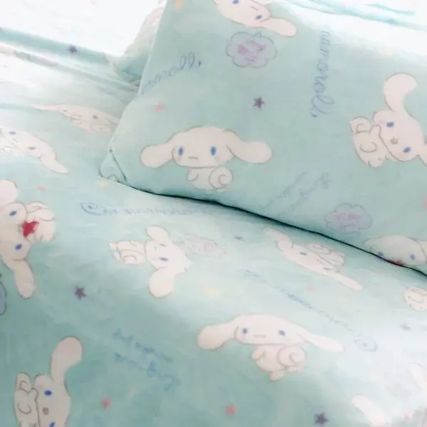 Anime Cinnamoroll plush blanket lovely flannel quilt queen size Bed sheet baby Sofa Plane bedroom decoration | Игрушки и хобби