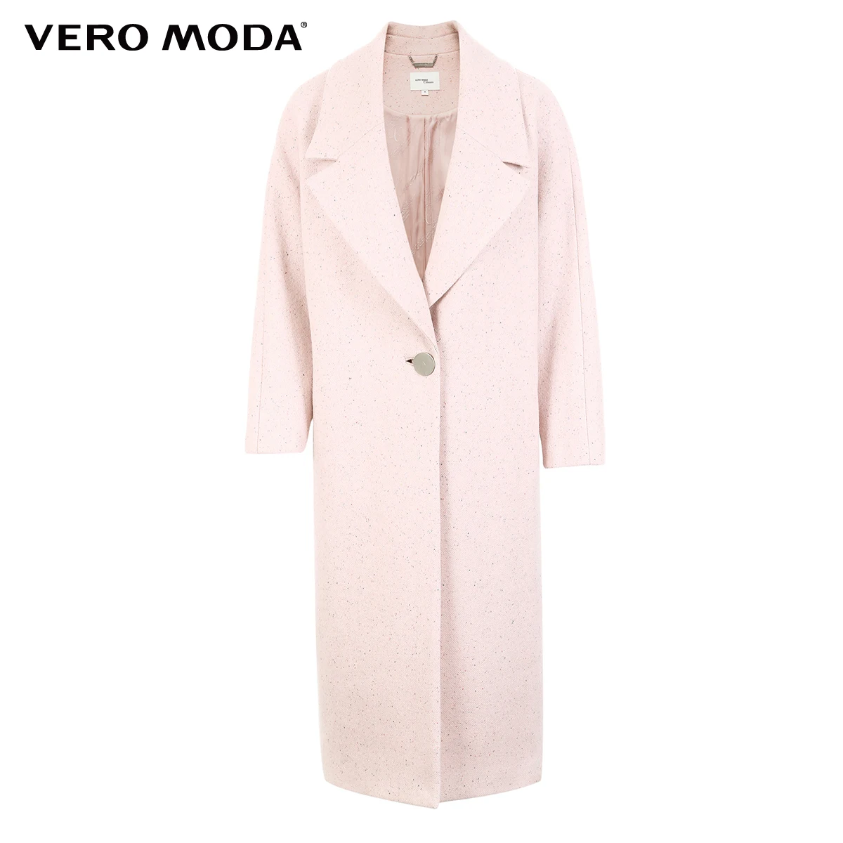 Vero Moda пальто женское Женское шерстяное пальто на пуговицах с отворотом и укороченным рукавом | 318327509