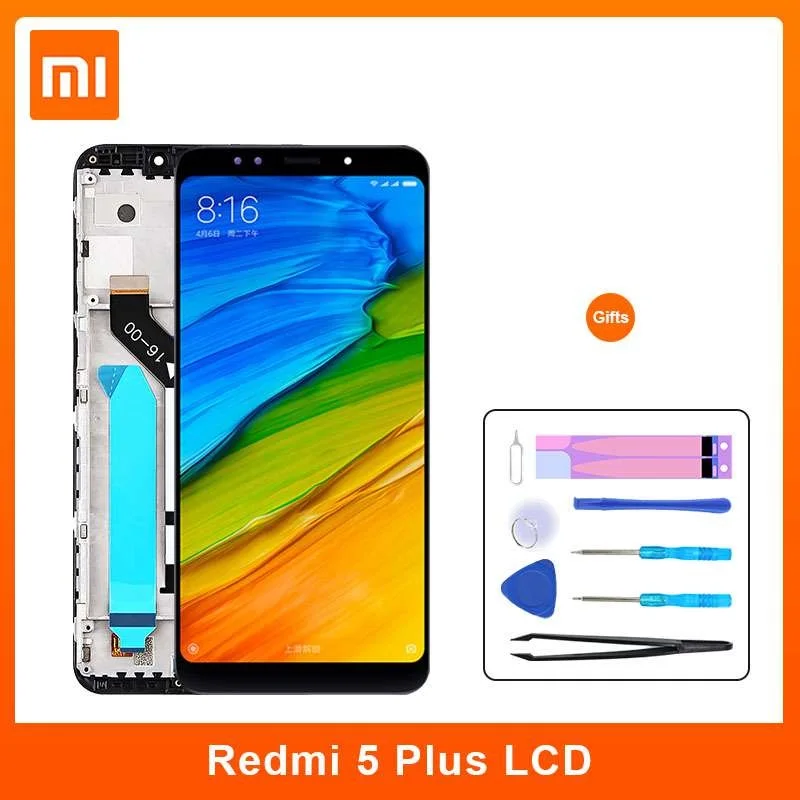 Original For Xiaomi Redmi 5 Plus LCD Display 5.99" TouchScreen Digitizer with Frame | Мобильные телефоны и аксессуары
