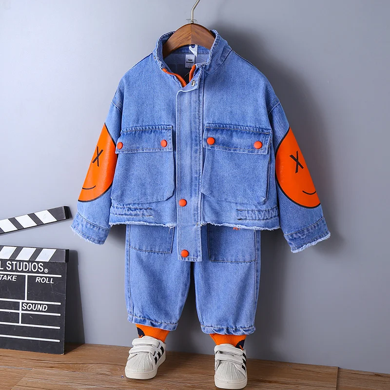 2 шт./комплект джинсовая куртка и штаны для мальчиков девочек | Мать ребенок