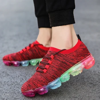 

Large Size Sneakers Men Korean Shoe Men's Casual Breathable Running Shoes 2019 Spring/autumn New Flying Woven Sport Shoe Men