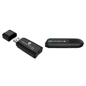 

Top 1Pcs Usb Bluetooth 5.0 Receiver 3.5Mm Jack o Adapter & 1Pcs 300Mbps Mini Wifi Hotspot Router Network Card Adapter