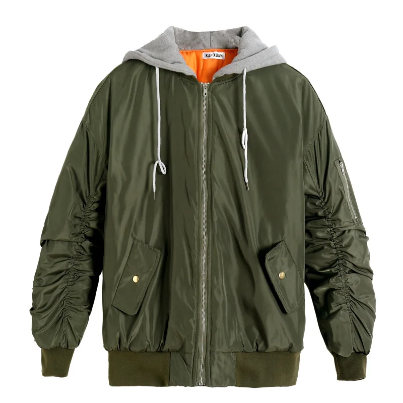 ArmyGreen Женское зимнее теплое пальто, женская осенняя куртка с капюшоном, хлопок, мех, размера плюс, Базовая куртка, верхняя одежда, тонкая Длинная женская куртка, chaqueta DJ060 - Цвет: ArmyGreen