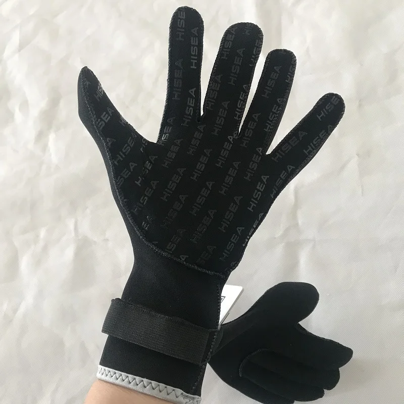 Мужские и женские неопреновые теплые перчатки для подводного плавания, зимние регулируемые перчатки для подводной рыбалки, противоскользящие перчатки для плавания и Сноркелинга