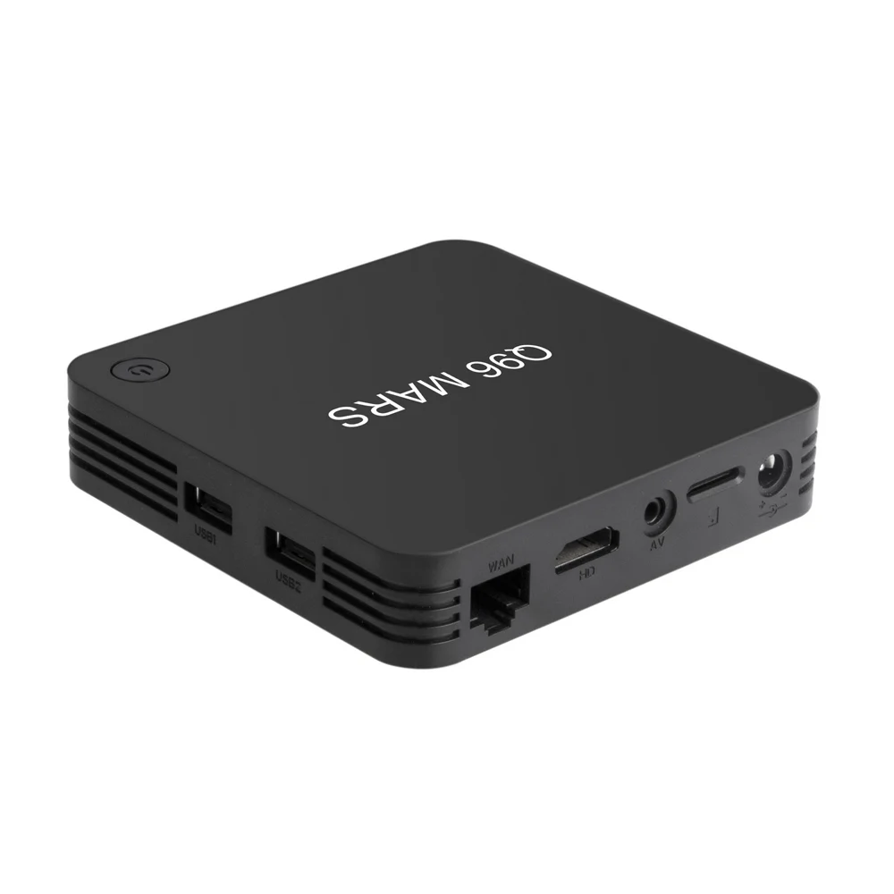 Q96 MARS Android 7,1 Smart tv Box 1 ГБ/8 ГБ Amlogic S905W четырехъядерный комплект верхней коробки 4K VP9 H.265 2,4G WiFi 100M LAN HD медиаплеер