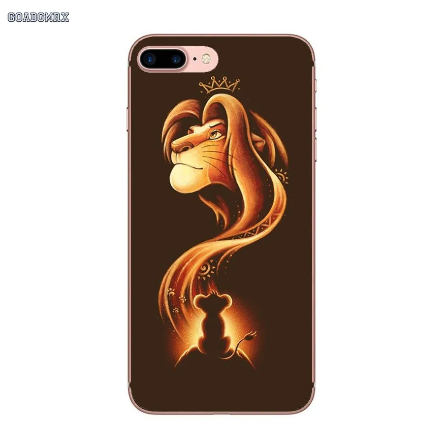 Для Samsung Galaxy A3 A5 A7 A750 A10 A30 A40 A50 A70 A6 A8 A9 плюс J8 Король Лев мультфильм прозрачные чехлы из ТПУ