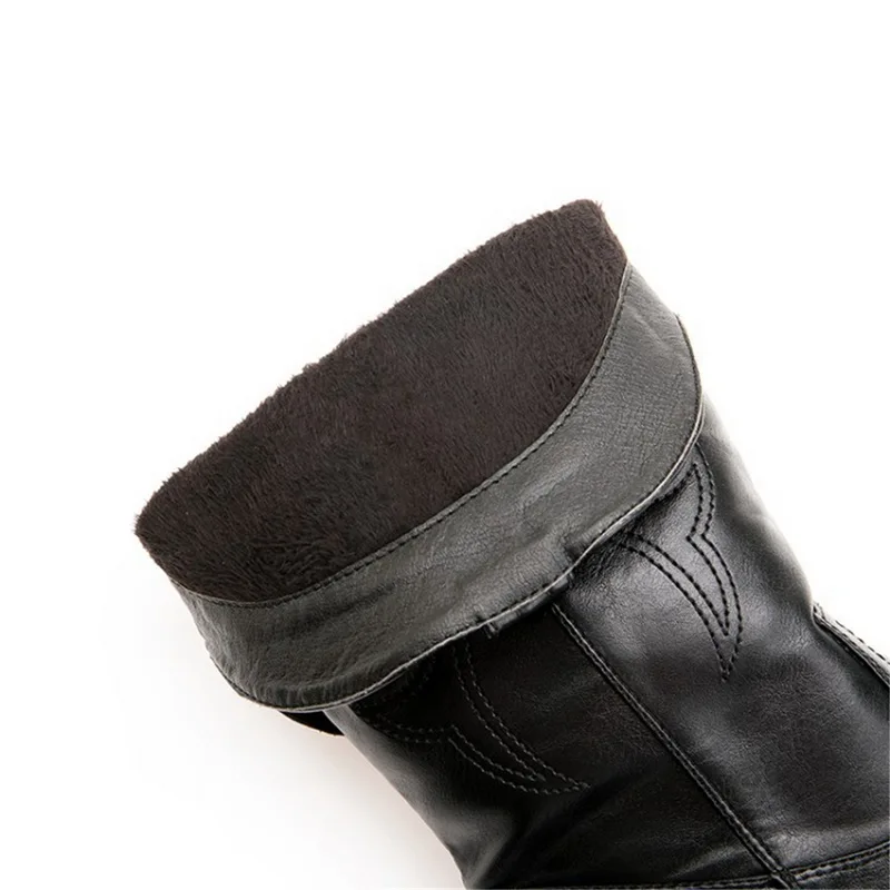 Женские ботинки с острым носком; ботильоны из искусственной кожи на танкетке и высоком каблуке; зимние женские ботинки в ковбойском стиле; рождественские ковбойские ботинки; коллекция года