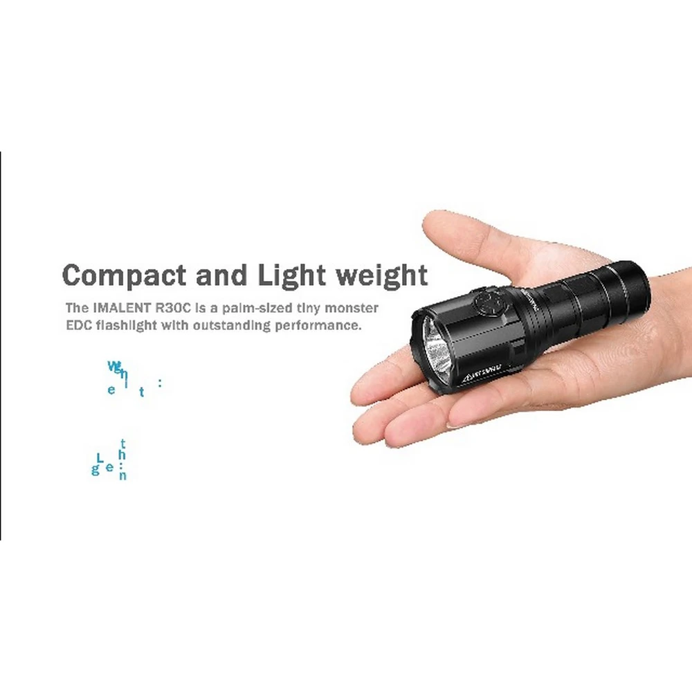US $129.95 IMALENT R30C Power LED Flashlight 9000 Lumens TypeC USB Rechargeable Flashlight By 21700 Battery for Hunting Search and Rescue