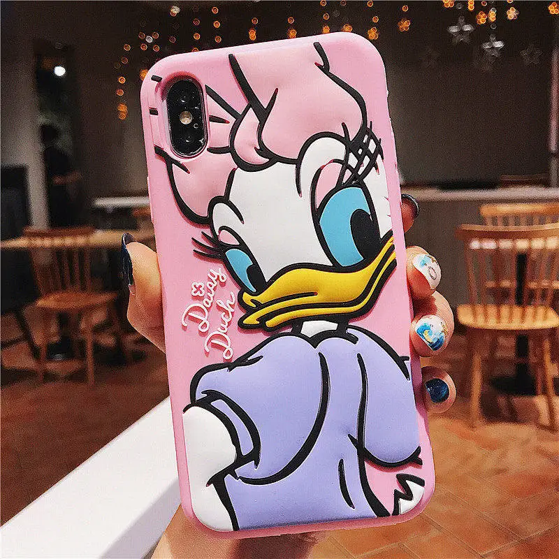 Силиконовый чехол для телефона для iphone X, XS, XR, X, s, Max, Дональд, чехол для iphone 6, 6s Plus, 7, ipone, 8 Plus, Маргаритка, резиновый чехол - Цвет: Long Daisy