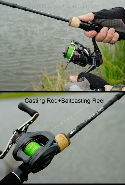 Combo De Cana Y Carrete Pesca, Fishing Rod & Reel, Travelfising Casting  Spinning