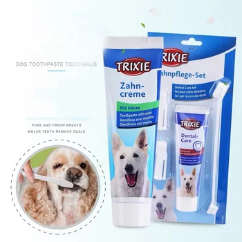 

Pet Supplies Dog Toothpaste Toothbrush Set Beef Flavor Mint Flavor Pet Toothpaste Oral Cleaning Tooth Stain To Dental Stones