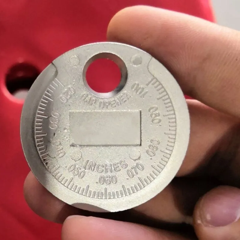 1 pc 1 шт. измеритель зазора свечи зажигания инструмент измерения монетного типа 0,6-2,4 мм Диапазон Свеча зажигания Система зажигания - Цвет: 1 pc