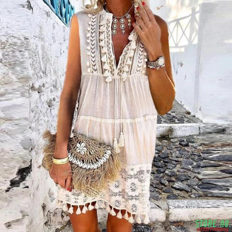 Mini bohemian dresses Clearance