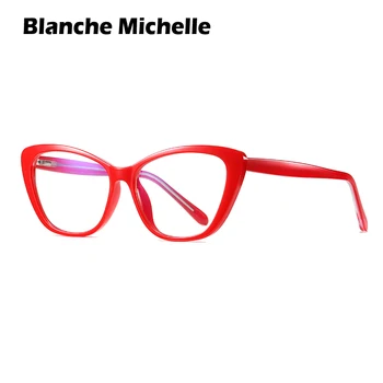 

TR90 Cat Eye Glasses Frame Women Anti Blue Light Glasses Computer Eyeglasses UV400 Clear Eyewear lentes opticos para mujer