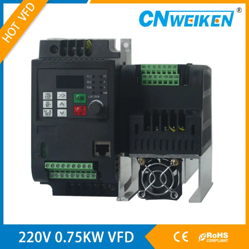 5.5kw/4kw/2.2kw 220v AC преобразователь частоты выход 3 фазы 650 Герц двигатель переменного