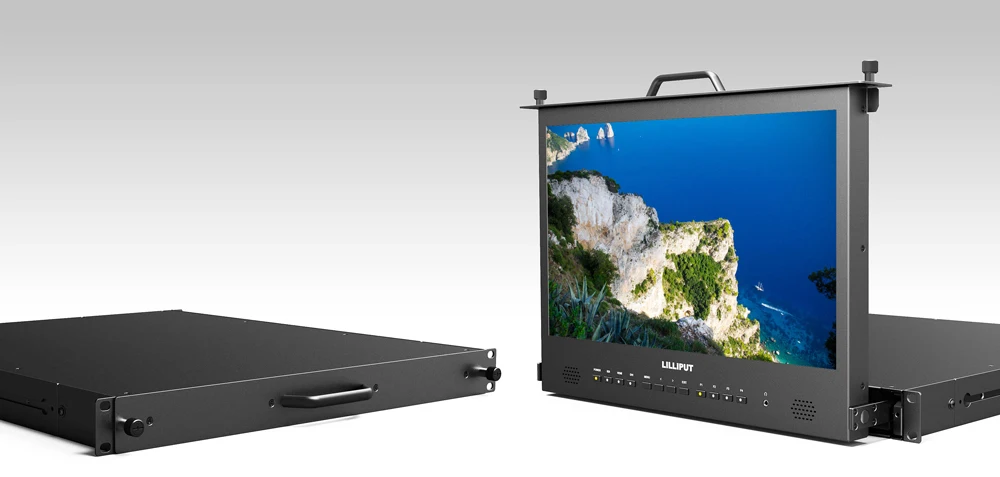 Lilliput RM-1730S 17," SDI и HDMI перекрестная Конвертация вещательного директора монитор Full HD 1920*1080 ips 1RU монитор для монтажа в стойку