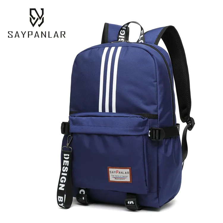 Новые модные спортивные сумки на плечо для отдыха, студенческие рюкзаки для путешествий на открытом воздухе, компьютерные сумки - Цвет: Синий