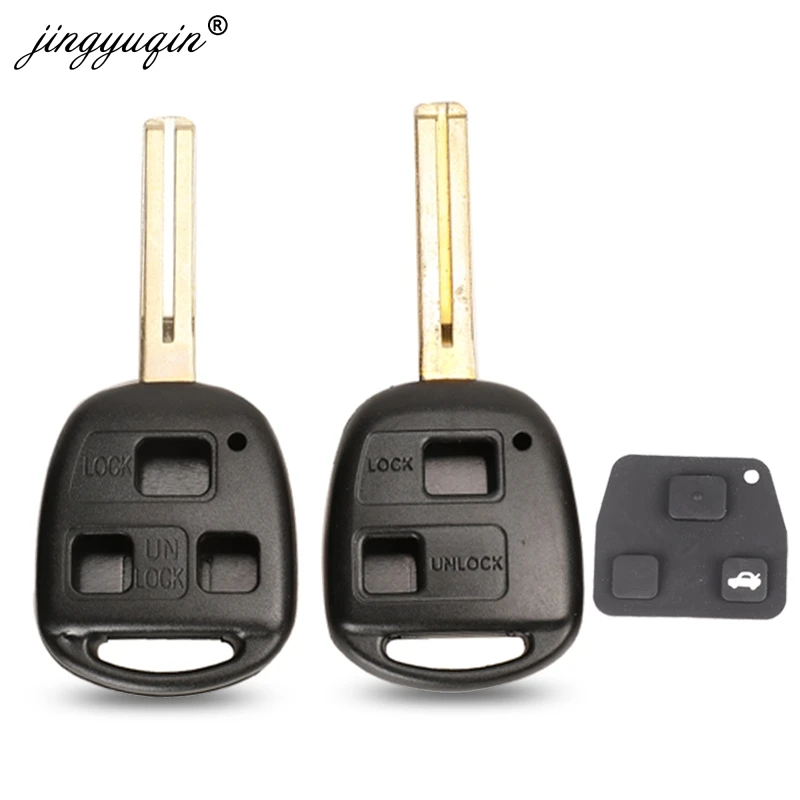 Jingyuqin TOY48 Uncut 2/3 кнопки дистанционного ключа оболочки для LEXUS ES300 GS300 GS430 GX470 LS200 LS300 LS400 RX300 Замена чехол