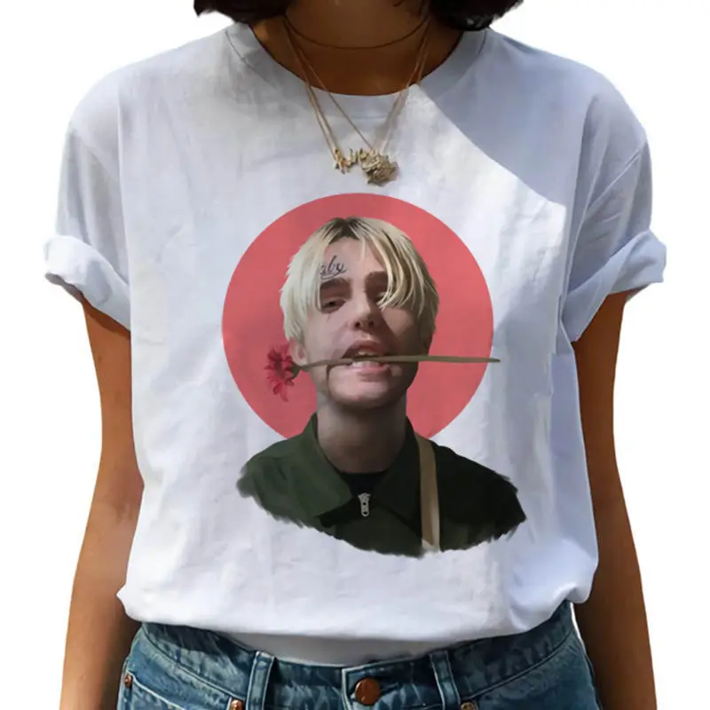 Women T-Shirt Lil Peep Harajuku Hip Hop Cry Baby Ullzang T-shirt 90s Graphic Hell Boy Tshirt Streetwear Top Tees Female