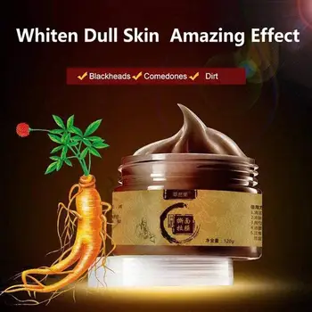 

Herbal Peel-off Mask Transitional Herbal Ginseng Black Head Peel Off Face-pack Clean Pores Blackheads Beauty Face Care