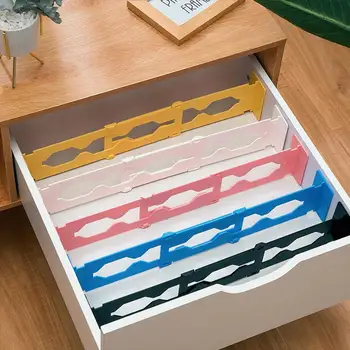 

5 colors Adjustable Drawer Dividers Organiser Retractable Stretch Storage Partition Board Retractable Storage Finishing Drawer
