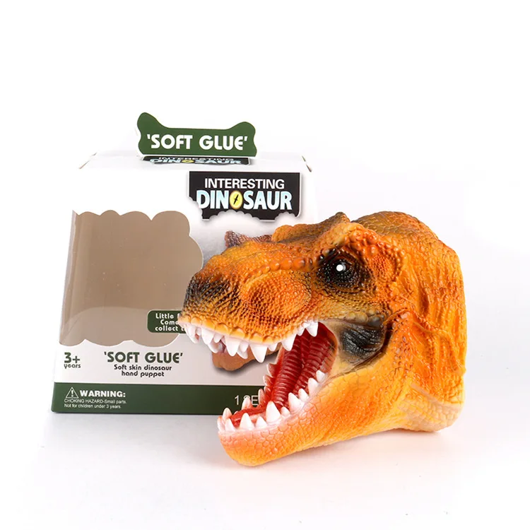 Мягкий Silcone динозавр ручная кукла модель животного Реплика T-REX перчатки для родителей и детей интерактивный Юрский период