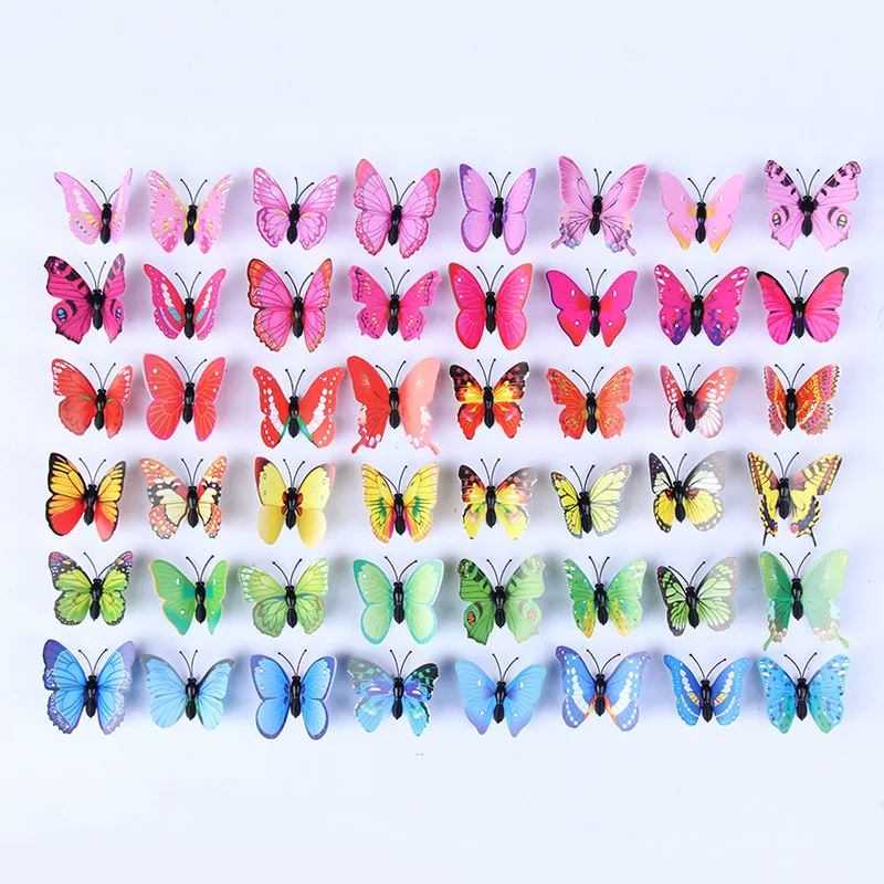 

Pvc simulation butterfly creative crafts magnetic refrigerator curtain decoration butterfly butterfly
