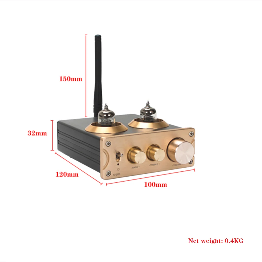 6J1 ламповый предусилитель HiFi стерео вакуумный ламповый предусилитель APTX Bluetooth 5,0 аудио