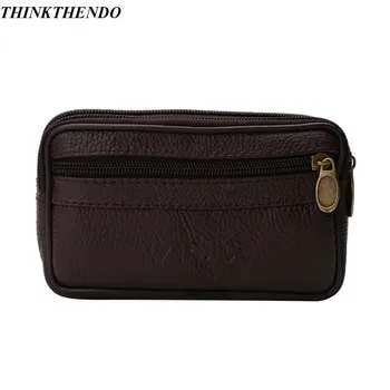 

Men Leather Pouch Belt Hiking Camping Mobile Phone Pocket Pack Waist Bag