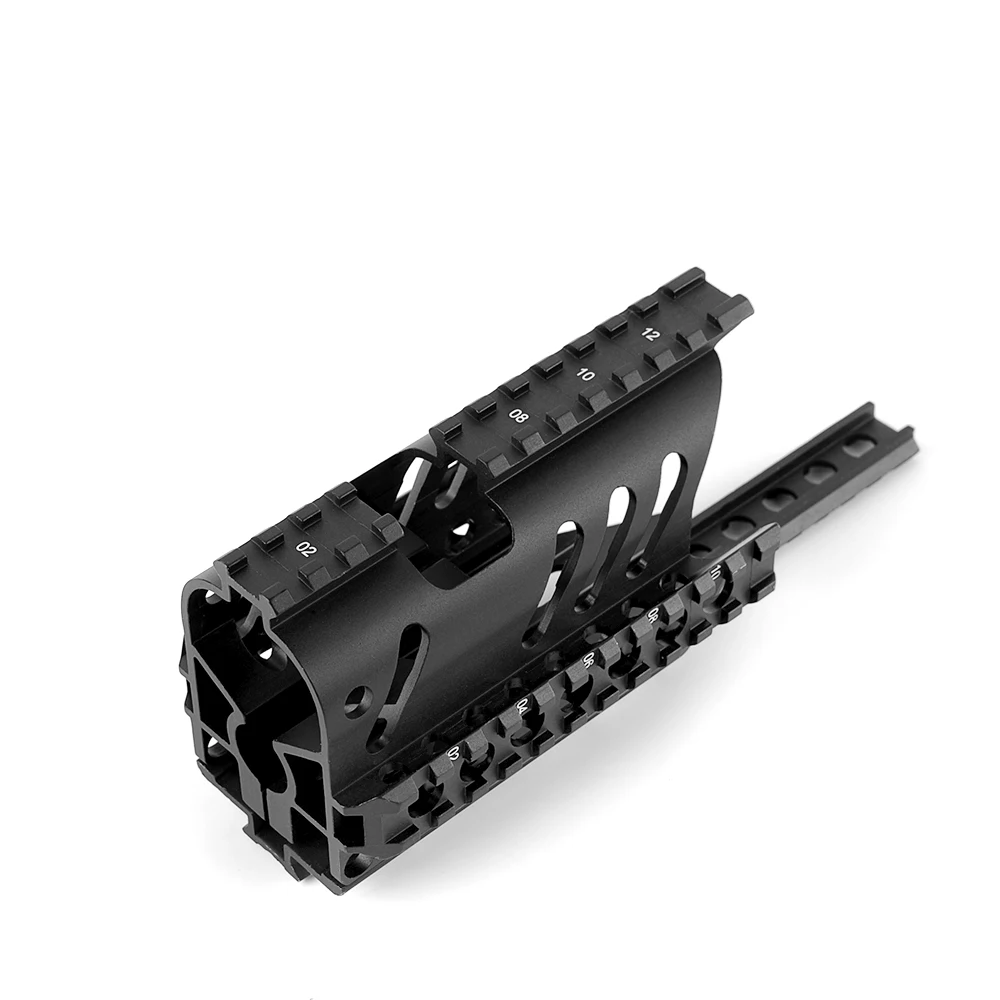 Алюминий 4 Quad 20 мм 52 слота Пикатинни 8,2" Handguard для винтовки лазерный прицел факел Охота