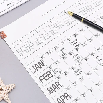 

Wall Planner Large 2020 Block Year Planner Daily Plan Paper Calendar Poster for Office School Home Supplies