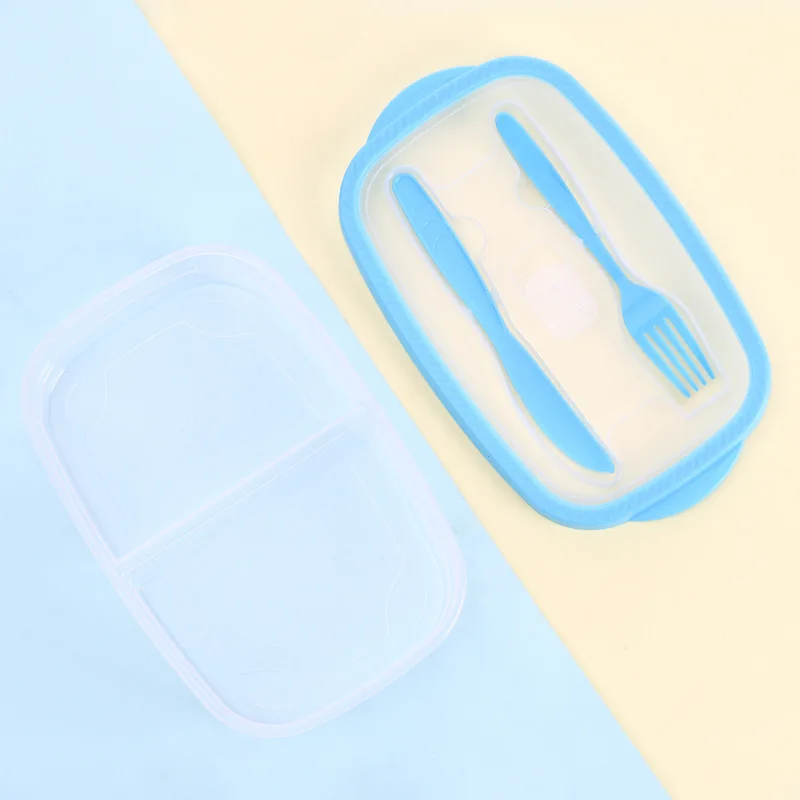 Bento Box, контейнеры для приготовления пищи герметичные Ланч-бокс контейнеры для хранения продуктов с вилкой ложкой для детей и взрослых