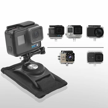 

Hiking Sport Camera Shoulder Belt 360 Degrees Rotate Small Wide Use Accessories Camping Backpack Clip Stand For Gopro Hero7 6 5