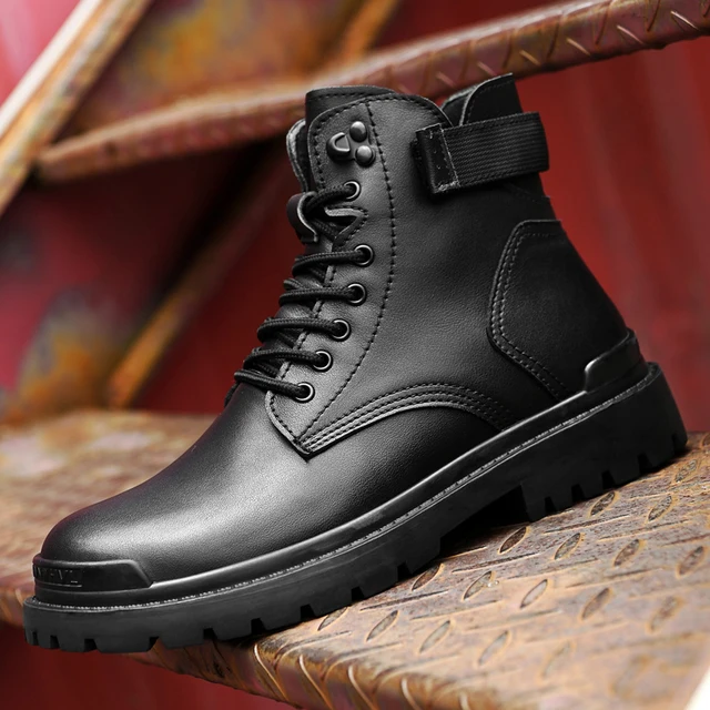 Men Boots Lace Up Fashion Casual Boots 