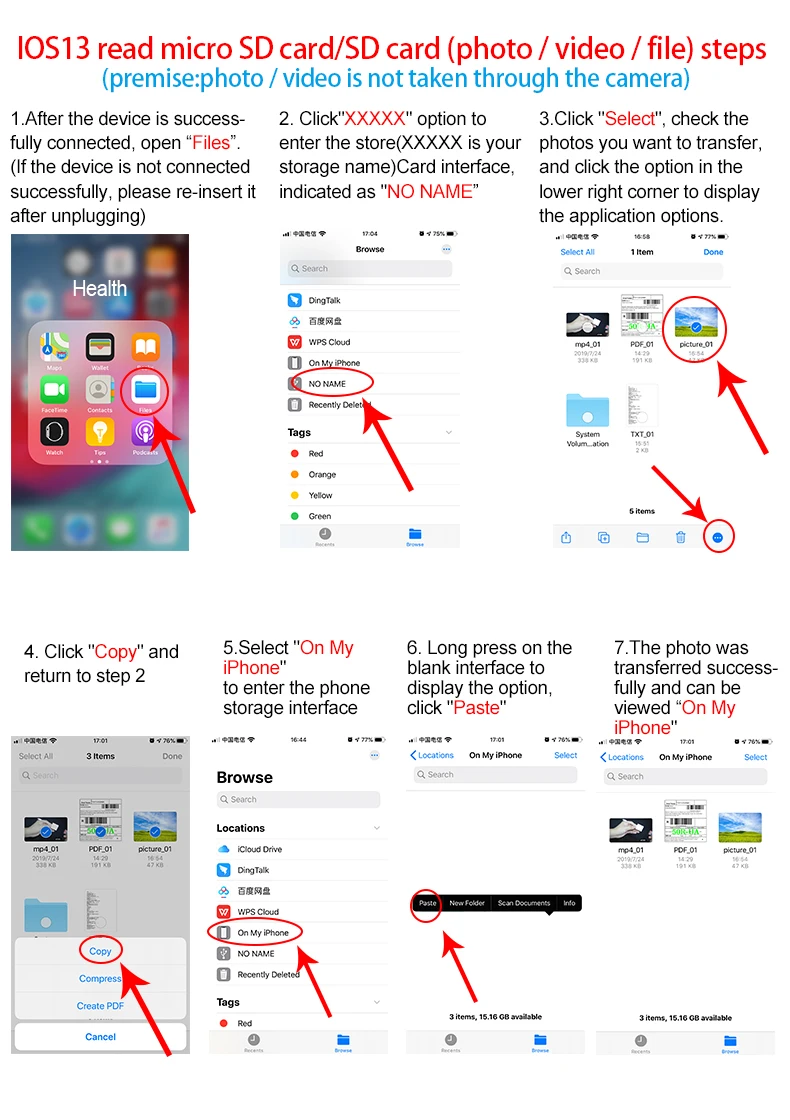EASYA OTG кард-ридер для Lightning to SD TF камера карта адаптер для считывателей для iPhone iPod Apple карты памяти использовать не нужно приложение