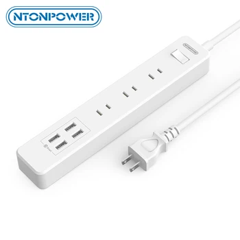 

NTONPOWER Japan Plug with PSE Certification Smart Power Strip 3 AC Socket 5 USB Extension Socket for Office Home