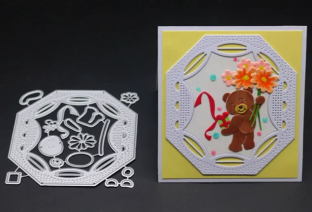 9.2X10cm YINISE для скрапбукинга, металлические Вырубные штампы для трафареты для скрапбукинга, дверная Обложка, бумажные открытки в альбом, тиснение, вырубки - Цвет: 9.2X10cm