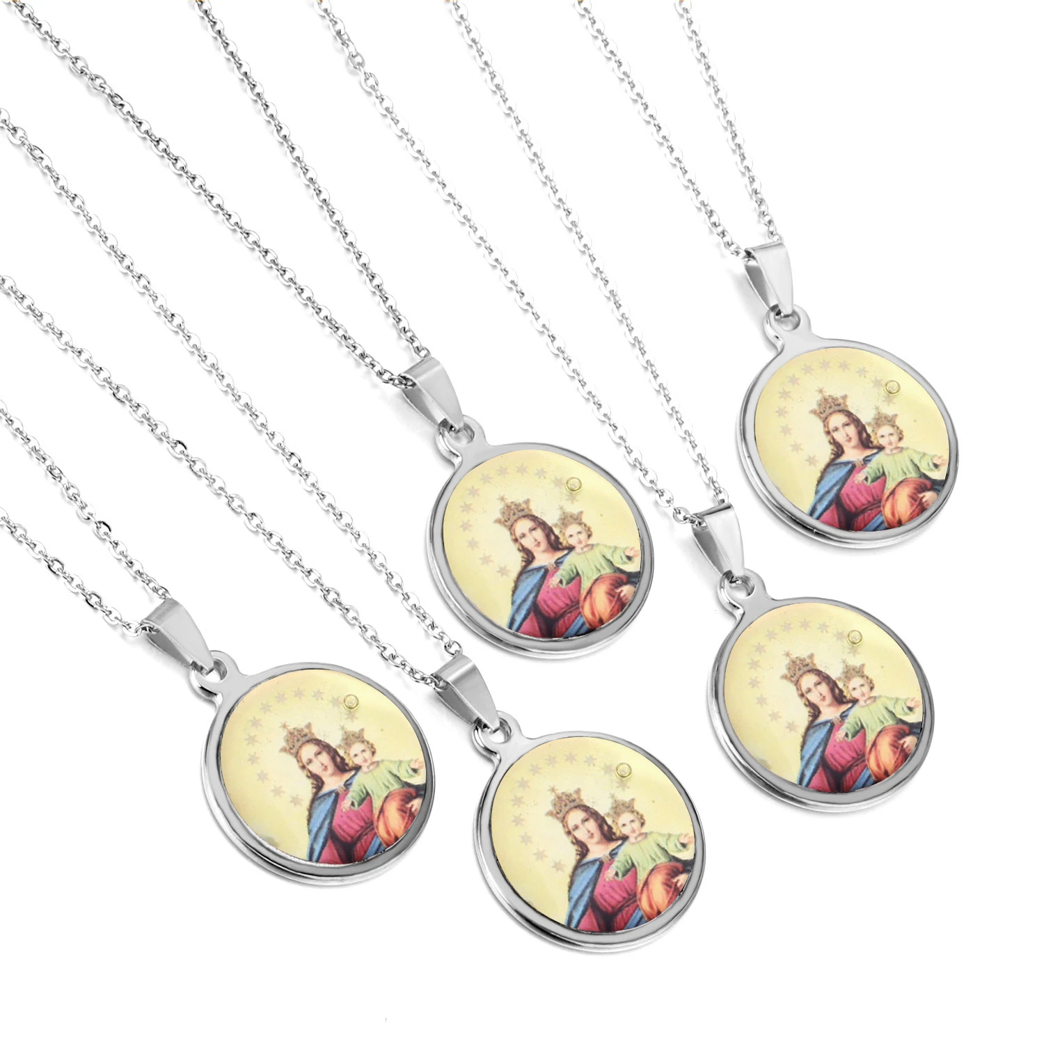 Luxukisskids Hot Sale Blessed Virgin Mary Necklaces Pendants Wholesale-105901s  - Necklace - AliExpress