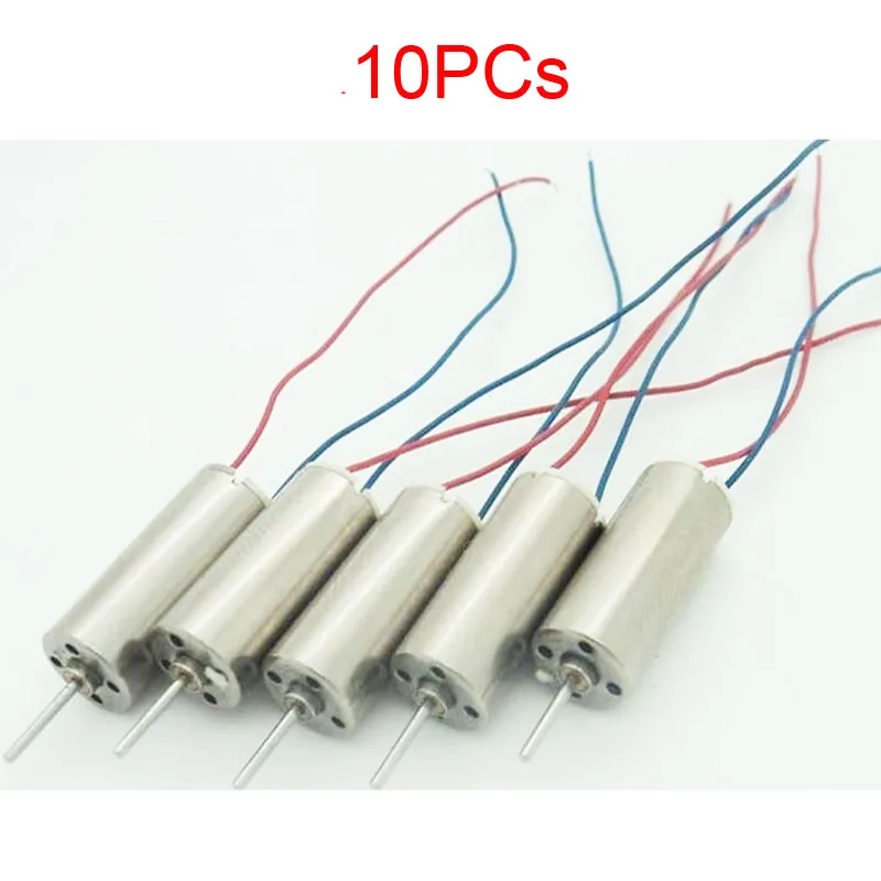 10PCS 716 Brushed Motor Coreless 0.8mm Shaft Diameter 7MM 3.7V CW Engine Brush Motors Spare