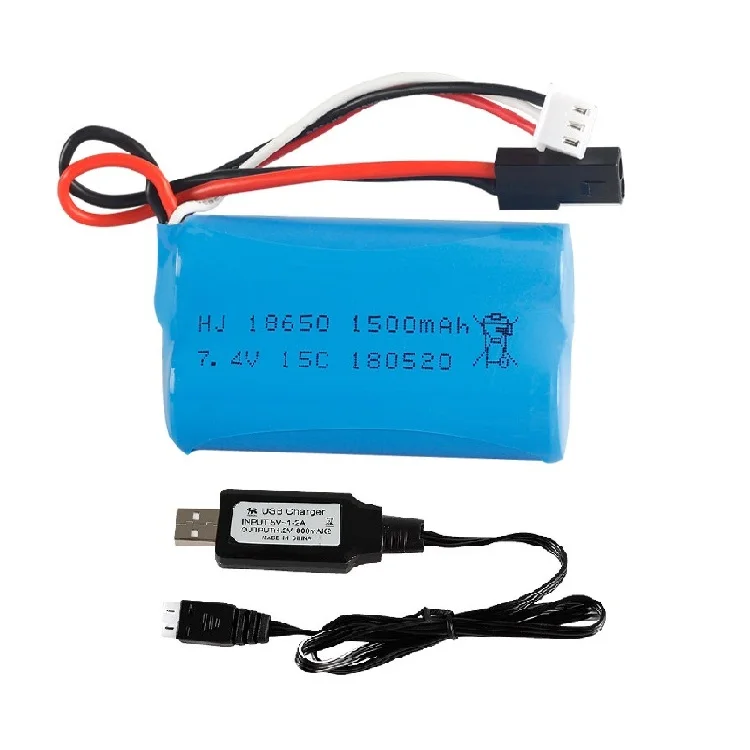 Синий Ewellsold BG1518 BG1513 BG1515 BG1507 BG1506 1/12 2,4G высокоскоростной Радиоуправляемый грузовик 7,4 V 1500mAh литий-ионный аккумулятор 15c 18650 - Цвет: Синий