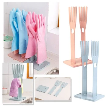 

ABS Kitchen Rubber Gloves Racks Drain Towel Storage Holders Supplies Products Gear Items Stuff Kitchen Sink Accessories