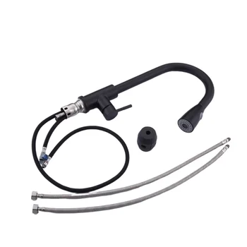 

1PC 304 Stainless Steel Water Tap Household Telescopic Faucet Kitchen Sinks Hot Cold Water Tap Rotatable Bathroom Faucet Paint-d