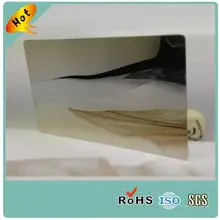 Нержавеющая сталь на заказ зеркальная поверхность отделка металл/визитная карточка