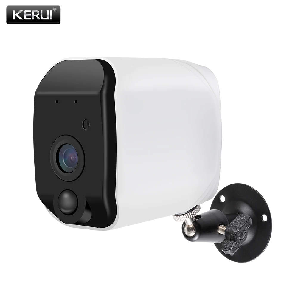 

KERUI H.264 Outdoor Wireless 1080P 2MP Full HD 2.4G WiFi IP Camera Indoor Home Security Surveillance IR-CUT 18650 Battery Camera