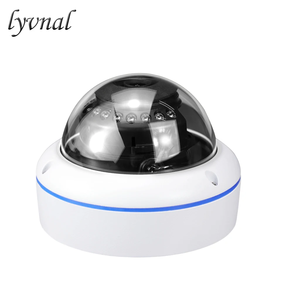 LYVNAL 720p ip-камера купольная 8ch POE Комплект plug and play 48 В 1MP H.265/264 5mp 8ch poe nvr комплект Камеры Видеонаблюдения poe Комплект