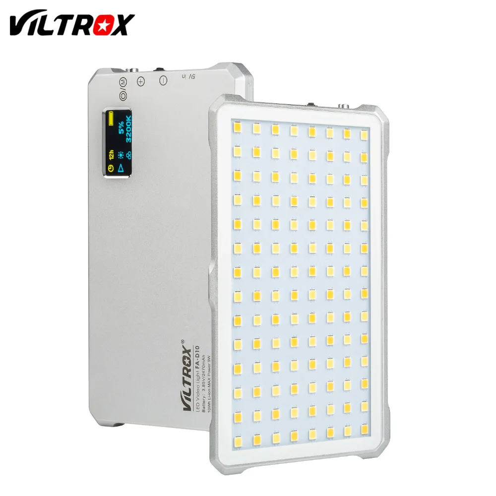 VILTROX FA-D10 Mini Bi-color LED Luz de