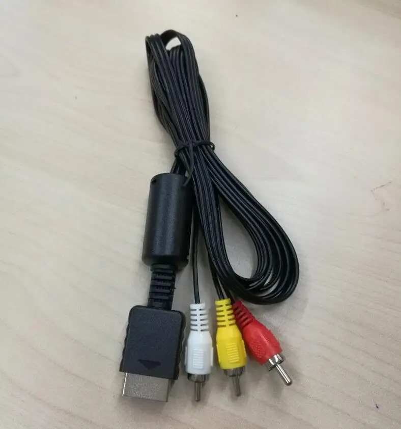 100pcs/lot 1.8M For PS2 AV Cable Video Cable For PS3 Component HD Video