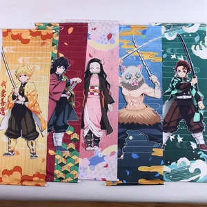 Fashion Prints Scroll Anime Demon Slayer Poster Hippie Wall Picture Nordic Canvas Nezuko Hanging Painting Office Home Decor